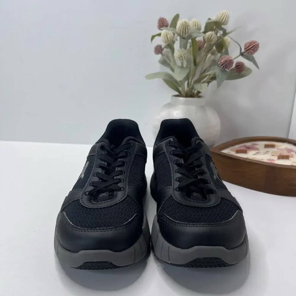 Kuru Quantum 2.0 Walking Comfort Sneaker Jet Black/Gray Women 7M Tried On